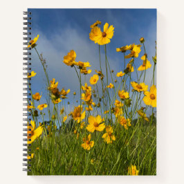 Feld der gelben Blumen Notizbuch