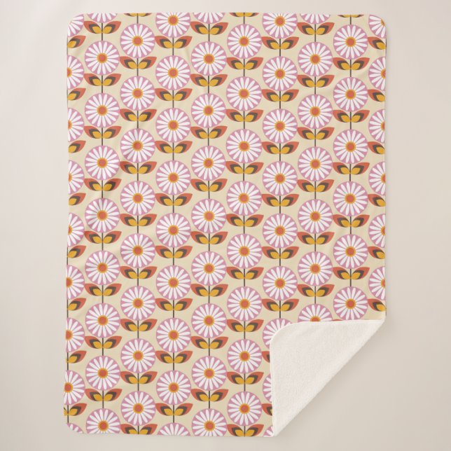 Feld der Milchrosa Sherpadecke (Vorderseite)