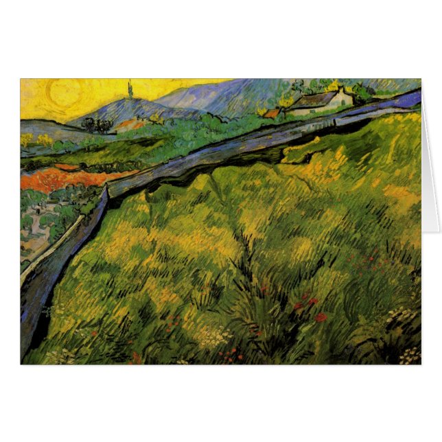 Feld des Frühlings Weizen, Sonnenaufgang von Vince (Vorderseite (Horizontal))