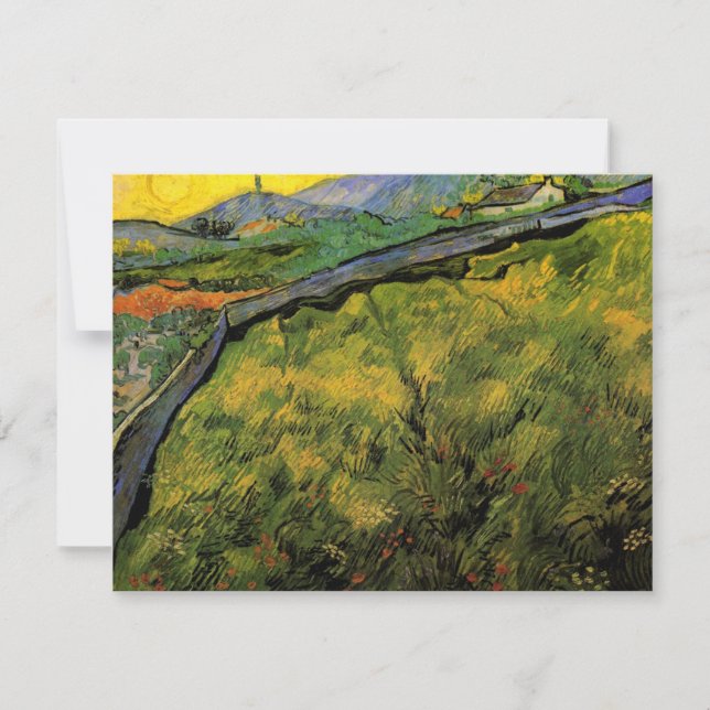 Feld des Frühlings Weizen, Sonnenaufgang von Vince (Vorderseite)