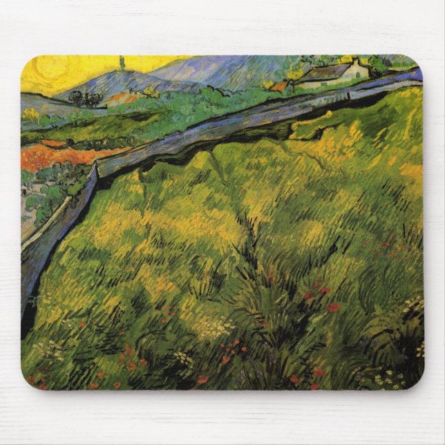 Feld des Frühlings Weizen, Sonnenaufgang von Vince Mousepad (Vorne)