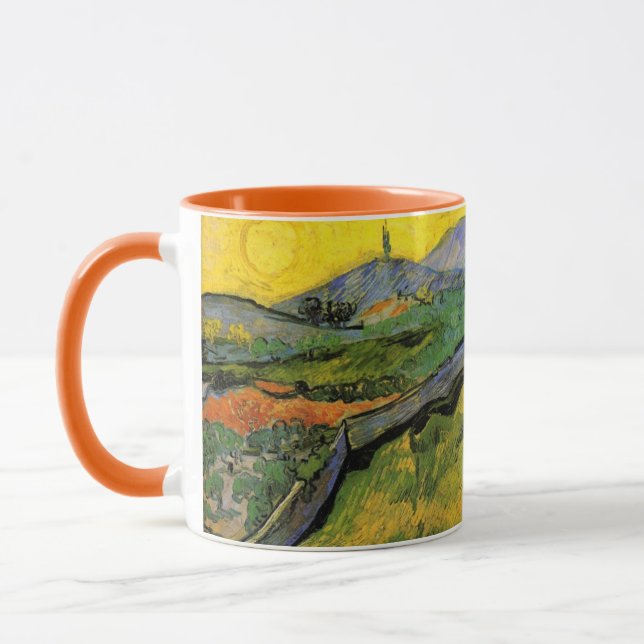 Feld des Frühlings Weizen, Sonnenaufgang von Vince Tasse (Links)