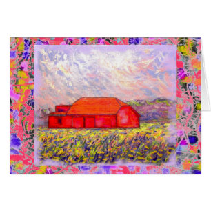 Feld des wilden lila Iris-Tropfens