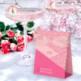 Feld "Geometrische Rose - Rote Gastgeschenk Hochze Geschenkschachtel