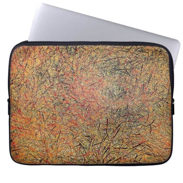 Feld-Gras Laptopschutzhülle (Vorderseite)
