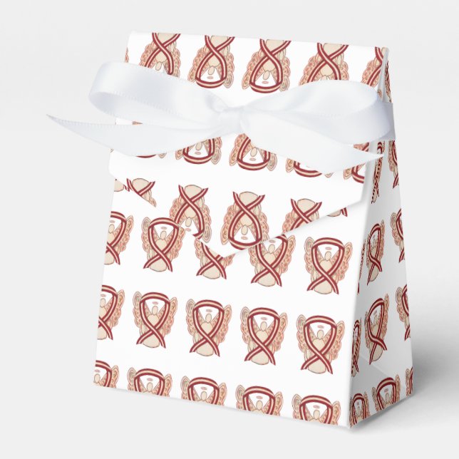Feld "Head/Neck Cancer Awareness Ribbon"-Gastgesch Geschenkschachtel (Vorderseite)