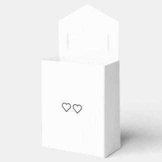 Feld Herz-Gastgeschenk Hochzeit Geschenkschachtel