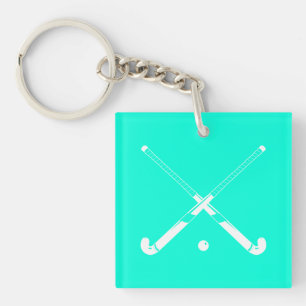Feld-Hockey-AcrylSchlüsselanhänger-Türkis Schlüsselanhänger