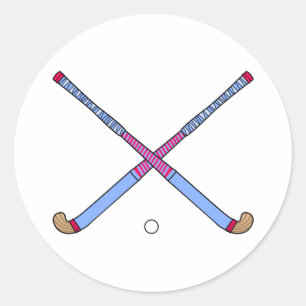 Feld-Hockey-Stöcke Runder Aufkleber