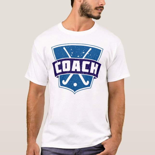 Feld-Hockey-Zug-Namen-u. Zahl-Druck-T-Shirt T-Shirt (Vorderseite)