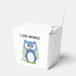 Feld "I Liebe Tiere" Geschenkschachtel