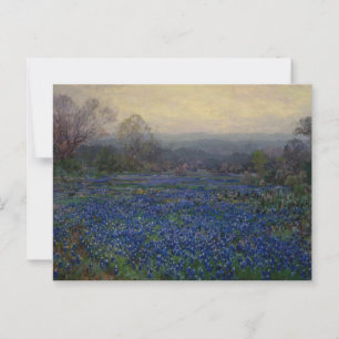 Feld mit Blauem Schmetterlingsflieder, 1918 Postkarte