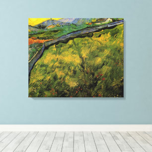 Feld mit jungem Weizen, Sonnenaufgang von Vincent  Leinwanddruck