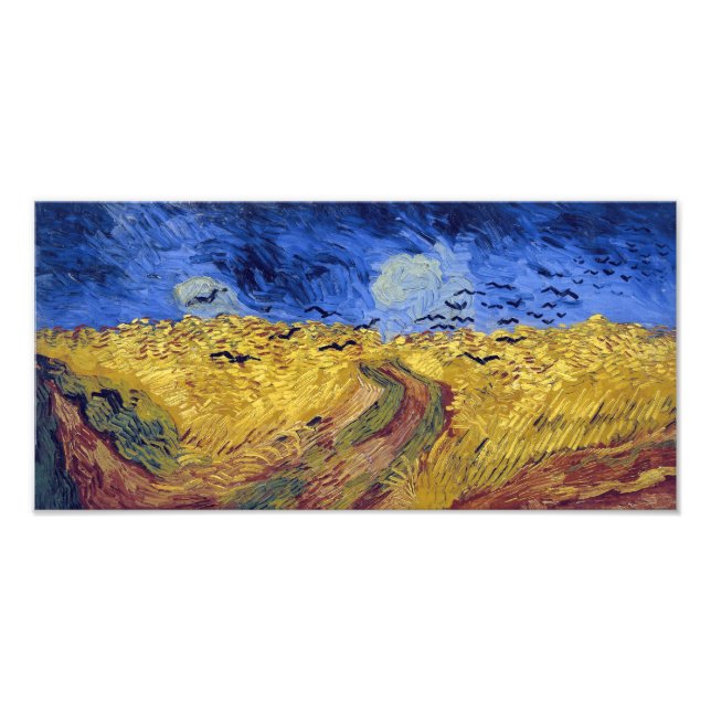 Feld mit Krähen | Van Gogh | Fotodruck (Vorne)