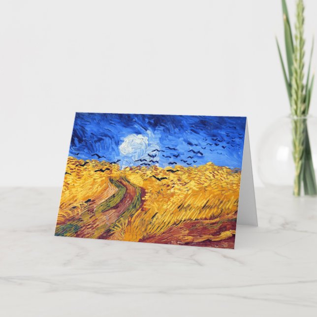 Feld mit Kronen, Van Gogh Karte (Vorderseite)