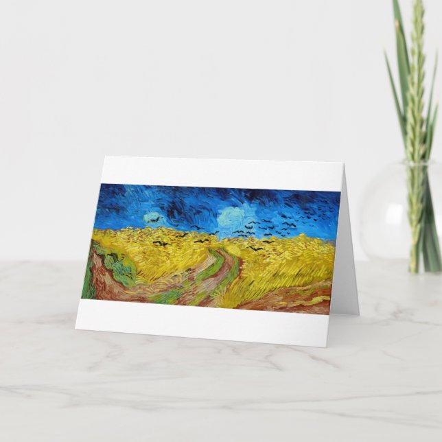 Feld mit Kronen, Van Gogh Karte (Vorderseite)