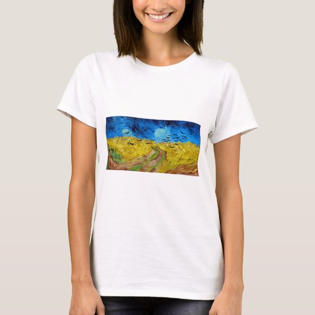 Feld mit Kronen, Van Gogh T-Shirt (Vorderseite)