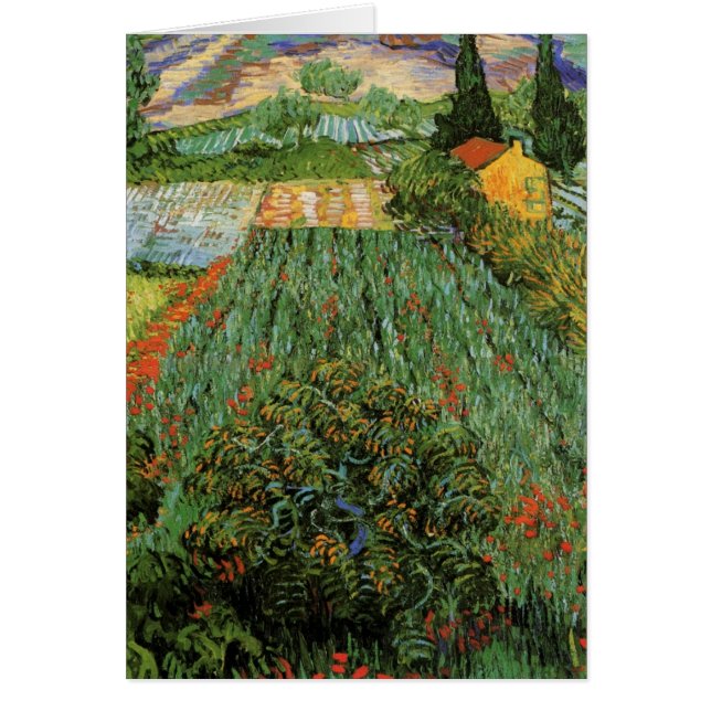 Feld mit Mohn von Vincent van Gogh (Vorne)