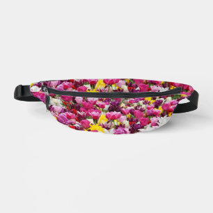 Feld mit Tulpen Bauchtasche