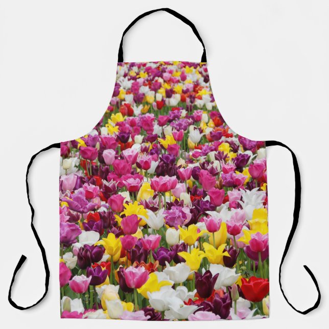 Feld mit Tulpen Schürze (Vorderseite)