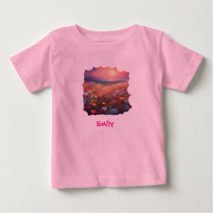 Feld mit Wildblumen Patels Farben Baby T-shirt