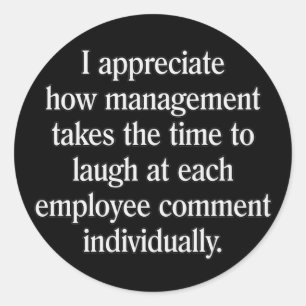 Feld "Mitarbeitervorschau" Runder Aufkleber