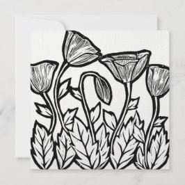 Feld "Poppies"-Karte Mitteilungskarte