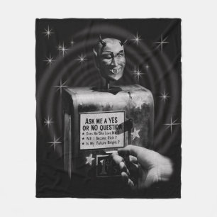 Feld "Retro Devil Question" (Vintag) Fleecedecke