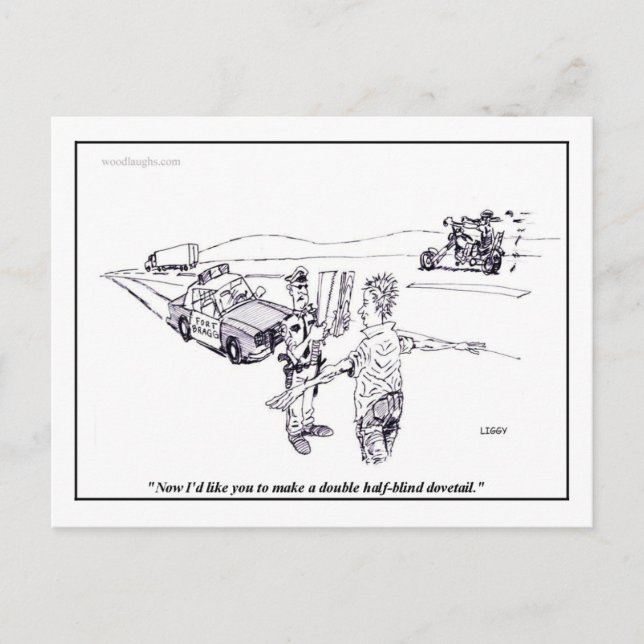 Feld-Sobriety-Test Postcard Postkarte (Vorderseite)