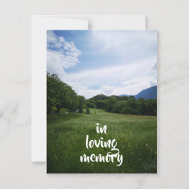 Feld und Himmel 2 Gedenkkarte