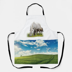 Feld und Pferd Schürze