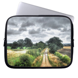 Feld, Wiese, Weide, Paddock Laptopschutzhülle