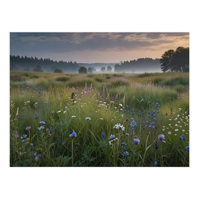 Feld "Wildblumen" Fotodruck (Vorne)