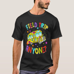 Feldausflug Lehrer Schulbus zurück T-Shirt