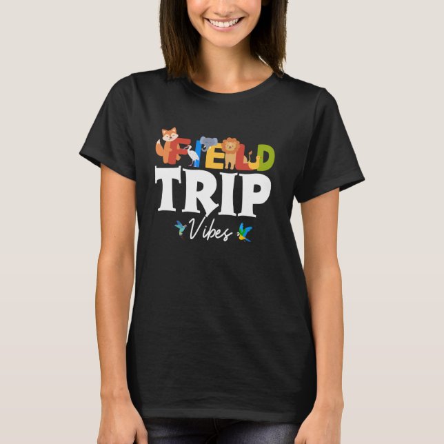Feldausflug Vibes Familienurlaub Matching Funny Af T-Shirt (Vorderseite)