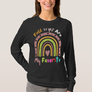 Feldausflüge sind meine Lieblingsschule Regenbogen T-Shirt