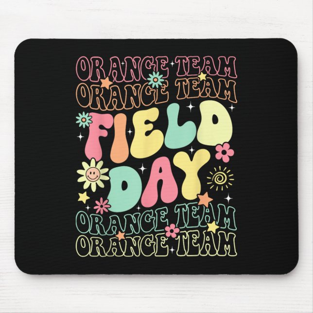 Feldday Orange Team Colour War Camp Team Spiel Com Mousepad (Vorne)