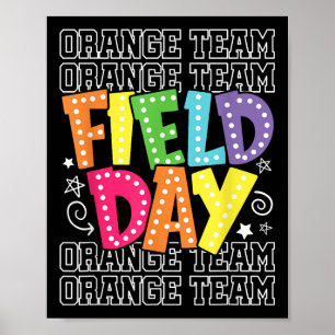 Feldday Orange Team Colour War Camp Team Spiel Com Poster