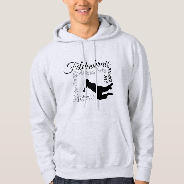 Feldenkrais bewegt mich Hoodie schwarzes | u. Weiß (Vorderseite)
