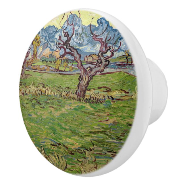 Felder in der Nähe der Alpilles Vincent van Gogh Keramikknauf (Rechts)