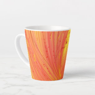 Felder mit goldenem Feuer Milchtasse