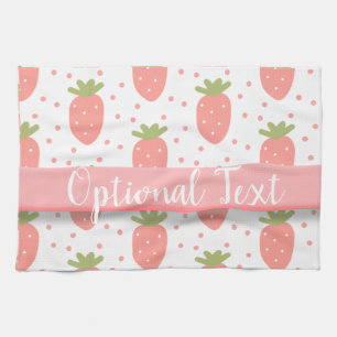 Felder von Erdbeeren Geschirrtuch