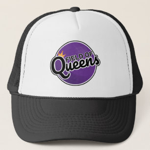 Felder von Queens Black Hat Truckerkappe