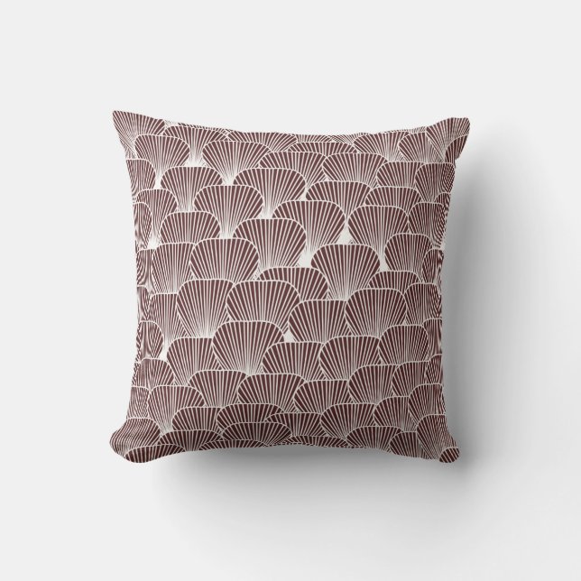 Felder von Sporen Stilvolle Mauve Kissen (Vorderseite)