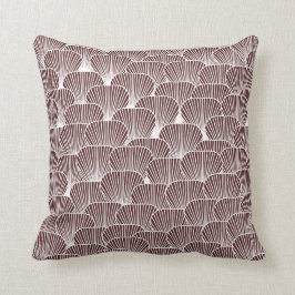 Felder von Sporen Stilvolle Mauve Kissen