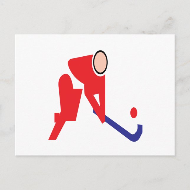 Feldhockey 5 postkarte (Vorderseite)