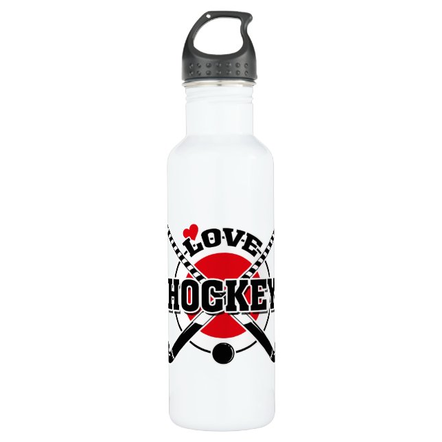 Feldhockey Edelstahlflasche (Vorderseite)