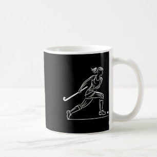 Feldhockey Frauen Line Art Feldhockey-Mannschaft _ Kaffeetasse