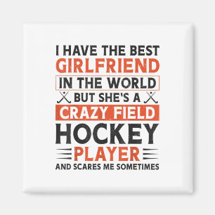 Feldhockey Freund Ich habe die beste Freundin  Magnet