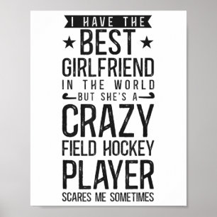 Feldhockey Freund Ich habe die beste Freundin Poster